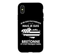 Je Ne Suis Pas Parfaite Mais Je Suis Bretonne Bretagne Case for iPhone X/XS