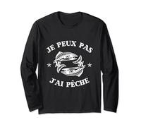 Je peux pas j'ai Peche Humour Peach Man Long Sleeve T-Shirt