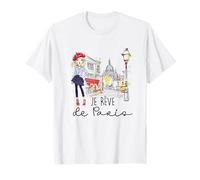 Je Rêve De Paris Traveling Lover Paris Trips Paris Vacation T-Shirt