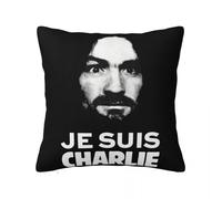 Je Suis Charlie Manson Black Customized Adults Homme Customiz Casual Fitness Designing Designing Comfortable Pillow Case