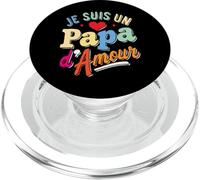 Je Suis un Papa d’Amour PopSockets PopGrip for MagSafe