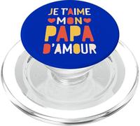 Je t’aime mon papa d’amour PopSockets PopGrip for MagSafe