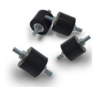 Jeacent Anti-vibration rubber insulator brackets with rivets shock absorber, M8-1.25