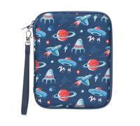 Jeachan Card Case for Yoto cards, Soft Portable Folder with Zipper & 80 Pockets Player & Mini Audiobook Cards, Card Binder Holder with Sleeves for Travel (Galaxy Adventure)