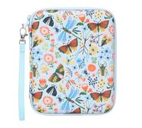 Jeachan Card Case for Yoto cards, Soft Portable Folder with Zipper & 80 Pockets Player & Mini Audiobook Cards, Card Binder Holder with Sleeves for Travel (Bloom&Buzz)