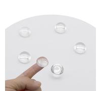 Jeada 5pcs Optical Glass Lens 35mm 1.38Inch Flat-Convex Lens Without Edge Focusing LED Convex Lens for LED Flashlight Bike Head Lamp, Transparent (35mm*H8*F55)