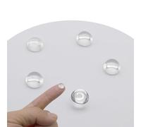 Jeada 5pcs Optical Glass Lens 8mm 0.31Inch Flat-Convex Lens Without Edge Focusing LED Convex Lens for LED Flashlight Bike Head Lamp, Transparent (Φ8mm*H4.5*F7.0)