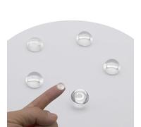 Jeada 5pcs X Optical Glass Lens Dameter 4mm to 40mm Flat-Convex Lens Without Edge Focusing LED Convex Lens (Φ14mm*H4.4*F18)