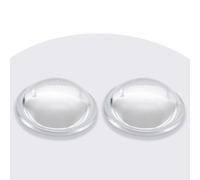 Jeada Diameter 24mm LED Convex Lens Optical Glass Lens with Edge Flat-convex lens Focusing for LED Flashlight Head Bike Lamp (Φ23.9*H10.5mm*F14mm)