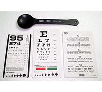 Jeager, Rosenbaum, Snellen Pocket Eye Charts with Occluder - 4 Piece Set