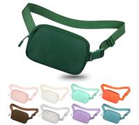 jealkip Fanny Pack Crossbody Bag for Women and Men, Belt Bag for Hiking Bum Bag with Adjustable Strap, Waist pack for Running Workout Sports Travel, Olive Green, 9.44 x 5.51 x 1.57 inches, Fanny Pack
