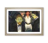 Jealousy by Edvard Munch Framed Print | A2 Oak Framed Wall Art | Ready to Hang | Modern Nature Picture | Living Room Bedroom Lounge Office