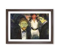 Jealousy by Edvard Munch Framed Print | A2 Walnut Framed Wall Art | Ready to Hang | Modern Nature Picture | Living Room Bedroom Lounge Office