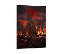 JEAM Vinland Saga Aesthetic Pictures Individual Room Decor Dorm Wall Decor Art Poster, Album Cover Picture Decor Poster 12x18inch(30x45cm) Frame-style