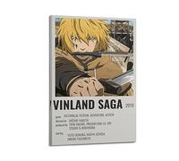 JEAM Vinland Saga Aesthetic Pictures Individual Room Decor Dorm Wall Decor Art Poster, Album Cover Picture Decor Poster 08x12inch(20x30cm) Frame-style