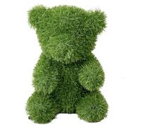 Jeamis Innovative Artwork Figures Artificial Grass Rabbit Bear Dog Garden Decoration (Teddy Bear, 35 cm)