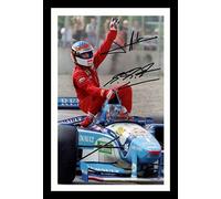 Jean Alesi & Michael Schumacher - F1 Formula One Autograph Signed & Framed Photo Display