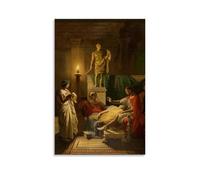 Jean Auguste Dominique Painting Works (Virgil Reading from The Aeneid Art Poster Art Print Wall Photo Paint Hanging Picture Family Bedroom Decor 24x36inch(60x90cm)