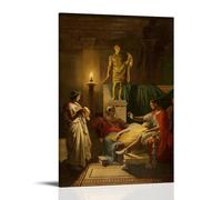 Jean Auguste Dominique Painting Works (Virgil Reading from The Aeneid Art Poster Picture Canvas Wall Paint Arts Decor Modern Home Artworks 12x18inch(30x45cm)