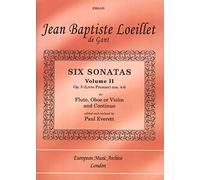 Jean Baptiste Loeillet: Six Sonatas Op. 5 Volume 2
