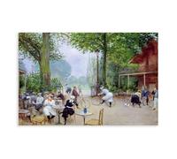 Jean Beraud,The Chalet Du Cycle in The Bois De Boulogne Canvas Art Wall Decor Posters Home Bar Restaurant Garage Cafe Logo Gifts 16x24inch(40x60cm)