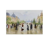 Jean Béraud Wall Art Entre Le Petit Et Le Grand Palais Classic Posters Home Decor Wall Art Hanging Picture Print Bedroom Decorative Paintings Room Aesthetic 08x12inch(20x30cm)