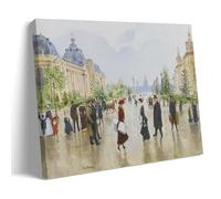Jean Béraud Wall Art Entre Le Petit Et Le Grand Palais Classic Posters Wall Art Scroll Canvas Painting Picture Living Room Decor Home 20x30inch(50x75cm)