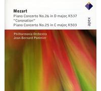 Jean-Bernard Pommier & Philharmonia Orchestra - Mozart : Piano Concertos Nos 25 & 26, 'Coronation' - Apex