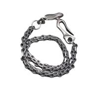 Jean Chain Keychain 23 Inch Hip Pop Rock Gunmetal Black Trousers Biker Jean Pant 12mm Watch Strap Chain Double Dragon U Hook