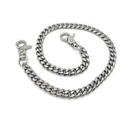 Jean Chain,Wallet Jeans Pants Keys Chains Hip Hop Punk Keychain Metal Keyring Belt Heavy Duty Pocket Biker Wallets Accessories Motorcycle Silver Accessory Dangle Keyholder 50cm,for Men Women Girl