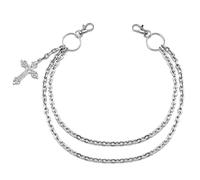 Jean Chains for Men Women Pocket Chain Goth Accessories Punk Pants Chrome Hearts Fashion Chain Cross Chain Belt Best for dancers, skateboarders bikers Motorcyclists Punk Hip - Hop Enthusiasts