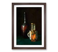 Jean Chardin Still Life (2) Framed Print | A2 Walnut Framed Wall Art | Ready to Hang | Modern Nature Picture | Living Room Bedroom Lounge Office