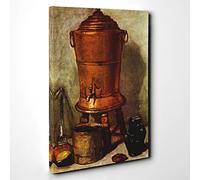 Jean Chardin Still Life (5) Canvas Print | Gallery Wrapped 30mm Frame Wall Art | 30x20 inches | Ready to Hang | Modern Still Life Picture | Living Room Bedroom Lounge Office