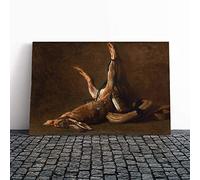 Jean Chardin Still Life (6) Canvas Print | Gallery Wrapped 30mm Frame Wall Art | 24x16 inches | Ready to Hang | Modern Still Life Picture | Living Room Bedroom Lounge Office