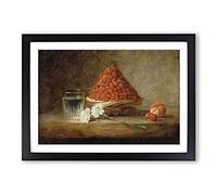 Jean Chardin Still Life Framed Print | A2 Oak Framed Wall Art | Ready to Hang | Modern Nature Picture | Living Room Bedroom Lounge Office