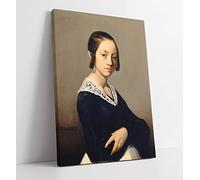 Jean-Francois Millet Louise-Antoinette Feuardent Canvas Wall Art Print Picture - 8 inch wide x 12 inch high (Frame Depth 30mm)