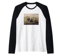 Jean-Francois Millet The Gleaners Raglan Baseball Tee