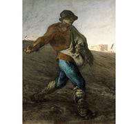Jean Francois Millet The Sower Large Wall Art Print Canvas Premium Poster Mural