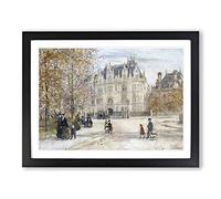 Jean Francois Raffaelli Landscape with People No.3 Classic Painting Framed Print | A3 Black Framed Wall Art | Ready to Hang | Classic Historical Picture | Living Room Bedroom Lounge Office