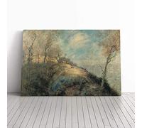 Jean-Francois Raffaelli The Route Abandoned Canvas Print | Gallery Wrapped 30mm Frame Wall Art | 30x20 inches | Ready to Hang | Modern Picture | Living Room Bedroom Lounge Office