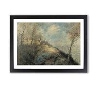 Jean-Francois Raffaelli The Route Abandoned Framed Print | A2 Oak Framed Wall Art | Ready to Hang | Modern Nature Picture | Living Room Bedroom Lounge Office
