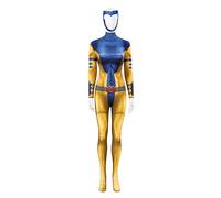 Jean Grey Summers Costume, Phoenix Cosplay Jumpsuit Superhero Comic Outfit for Halloween, Full Set, XXL