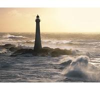 Jean Guichard 60 x 80 cm Phare De Skerryvore Scotland Canvas