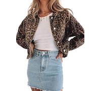 Jean Jacket Women Oversized Black Denim Jacket - - S