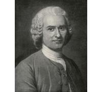 Jean-Jacques Rousseau 1712 - 1778. Philosopher writer and composer from Geneva. After a work by French rococo portraitist Maurice Quentin de La Tour (1704 - 1788). De La Tour Published in 1920. Poster