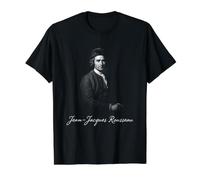 Jean-Jacques Rousseau Enlightenment Philosopher Value Graphic T-Shirt, Men, Black, XL