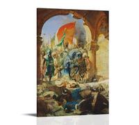 Jean Joseph Benjamin Constant Painter's《The Entry of Mehmet II Into Constantinople》Art Poster Picture Print Wall Art Canvas Artworks Room Aesthetic 24x36inch(60x90cm)