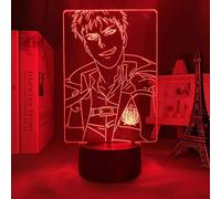 Jean Kirstein 3D Night Lamp Anime Illusion Lamp Anime Attack on Titanium 3D Lamp for Bedroom Decoration Children Gift Attack on Titanium LED Night Light