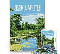 Jean Lafitte Nat Hist Park 1000 Pieces Puzzles for Adults Mental Exercise Mindful Escape Snug Lock Xmas Surprise size 38x52cm