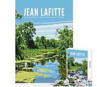 Jean Lafitte Nat Hist Park Jigsaws 1000 Pieces for Teenagers Boost Cognitive Clarity And Sharpness Mindful Calm Play Enjoyment (50x75cm)